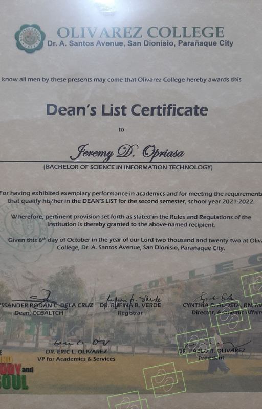 Dean's Lister - Opriasa